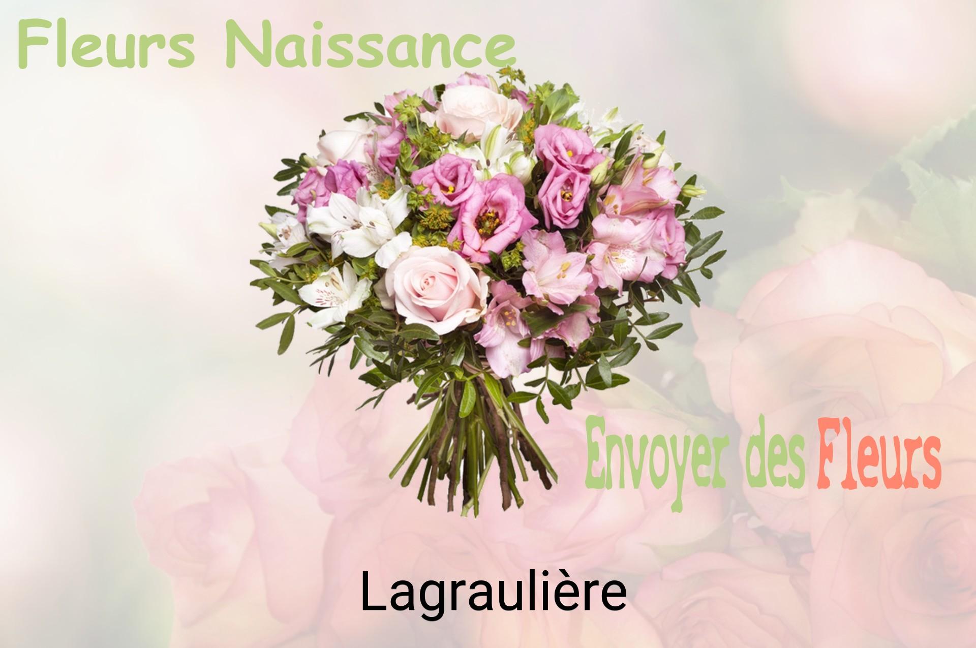 Bouquet de fleurs de naissance livré à Lagraulière